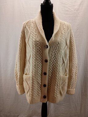 Kennedy of Ardara Hand Knit Wool Sweater size L